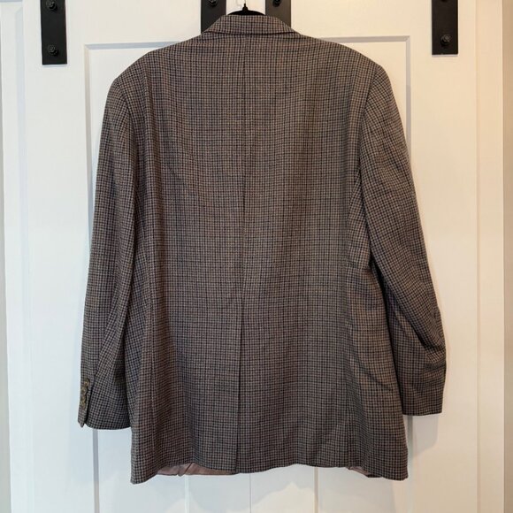 Chaps Ralph Lauren Vintage Houndstooth Wool Blazer Sport Jacket 42 Long Canada - Picture 2 of 16